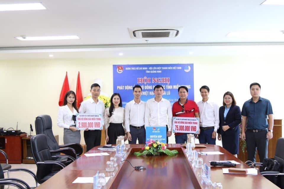 Doanh nhân trẻ Quảng Ninh ủng hộ miền Trung